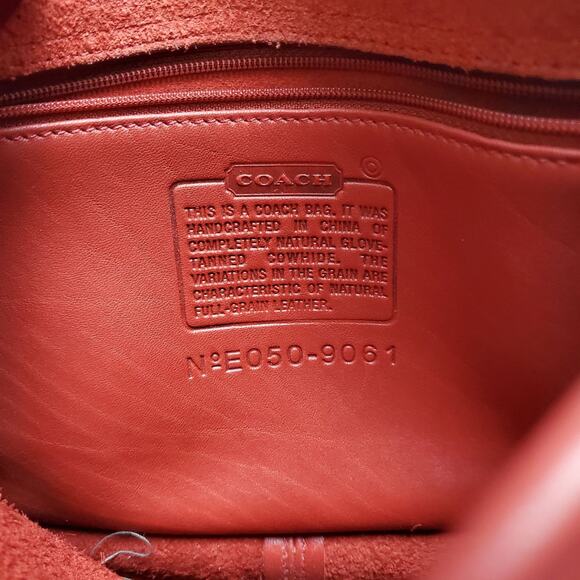 Vintage Coach Red Rambler's Legacy Crossbody Shoulder Bag - 9061 - Picture 4 of 15